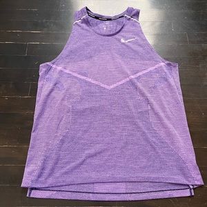 Mens Purple Dri Fit Work Out Tank Top